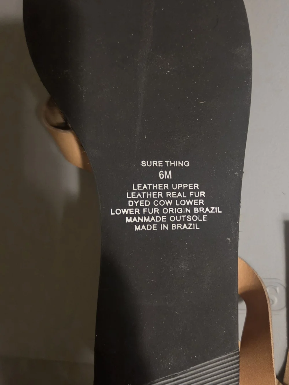 Matisse tan leather